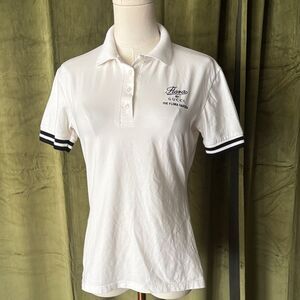 Gucci White Polo with Black Stripes, M